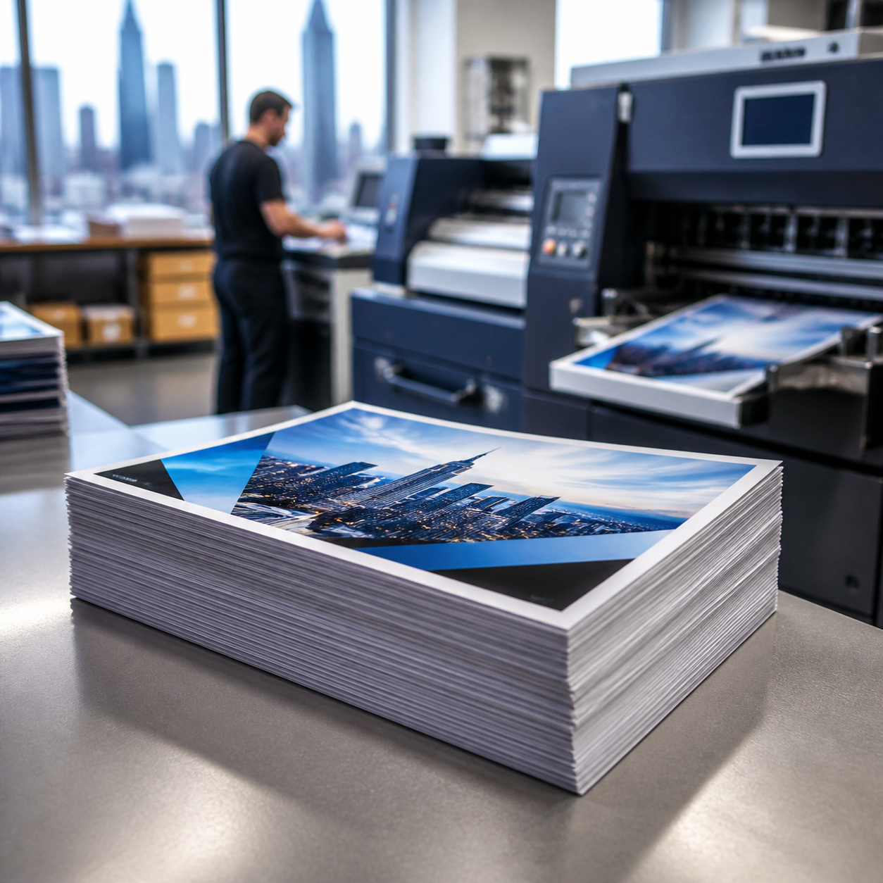 Print production in progress