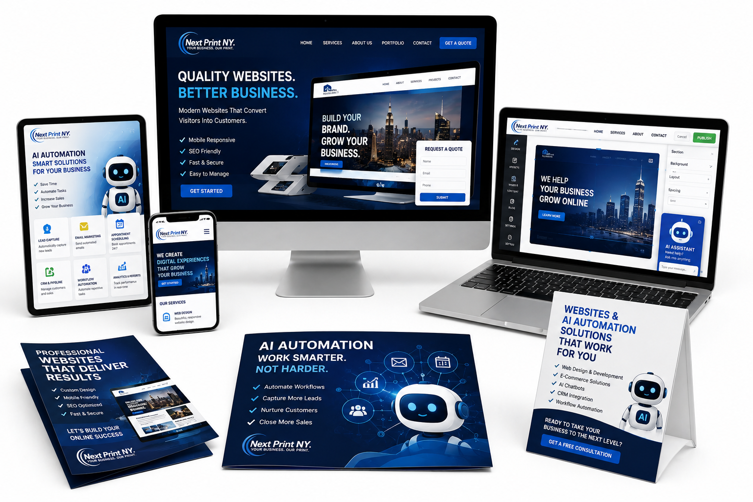 Websites and AI automation