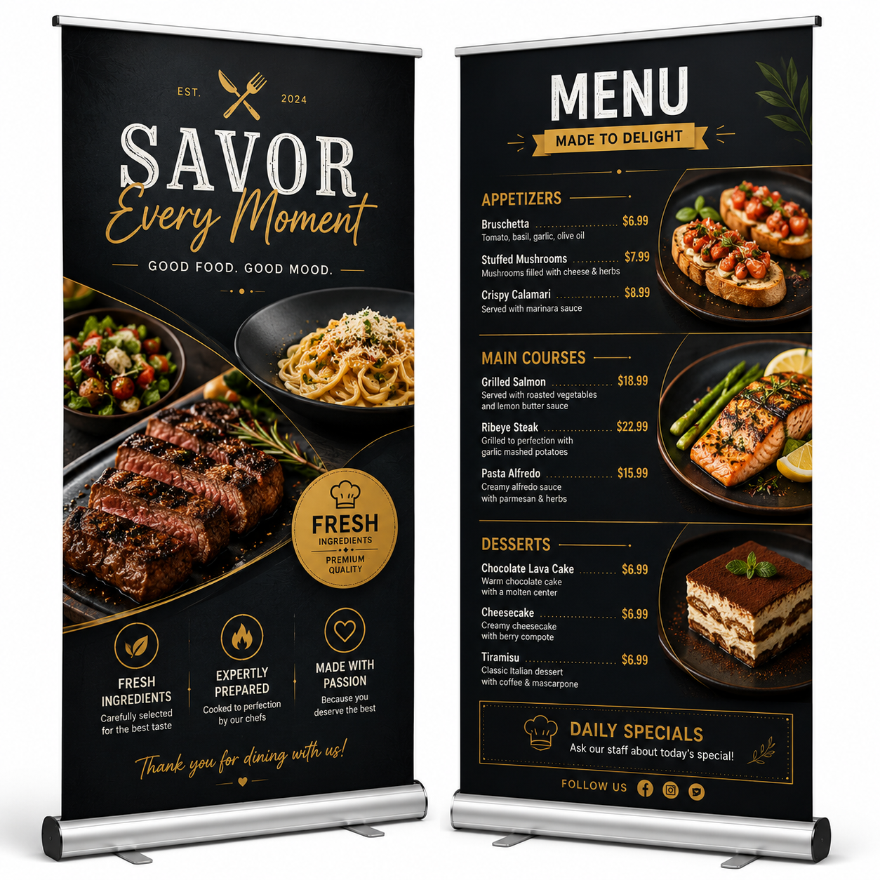 Retractable banners
